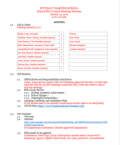 SSC minutes 1-25-21 1 of 2 